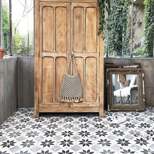 Rever Tiles | Stella Encaustic Tile Entry Tile Design Inspiration