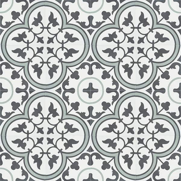 Trefle Encaustic Tile - Rever Tiles 