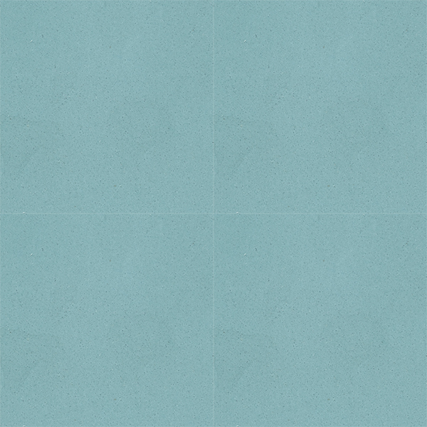 With its calming qualities, our FROSTED TEAL solid colour encaustic tile with blue-green hue lends itself wonderfully to so many spaces and architectural styles. Four tile view - Rever Tiles.