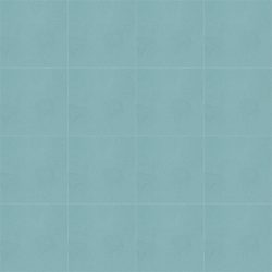 With its calming qualities, our FROSTED TEAL solid colour encaustic tile with blue-green hue lends itself wonderfully to so many spaces and architectural styles. Floor view - Rever Tiles.