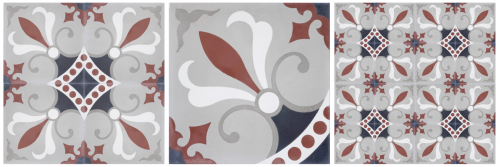 Nostalgic and eclectic is the best way to describe Cuban décor. Our Havana encaustic tile is certainly that. Enjoy this tile in abundance, it is a stunner!