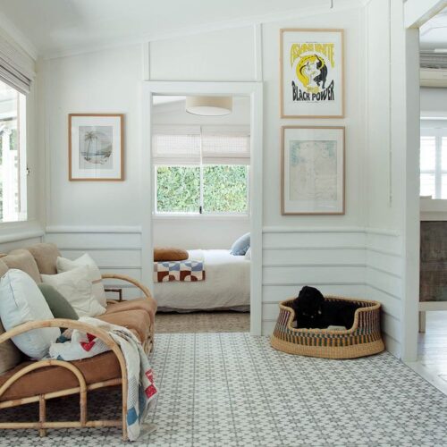 Rever Tiles | Estrella Encaustic Tile Sunroom Tile Design Inspiration