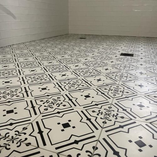 Rever Tiles | JARDIN-014.1 | Encaustic Tile Bathroom Design