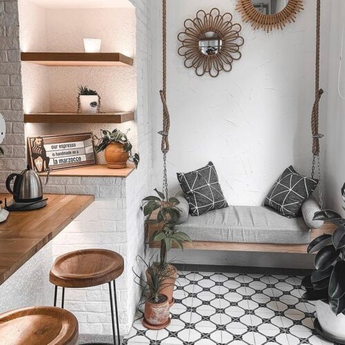 Rever Tiles | Lattice Encaustic Tile Kitchen Tile