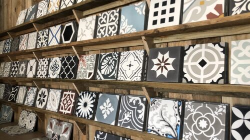 Encaustic cement tile range on display at Rever Tiles. Buy tiles online at Rever Tiles