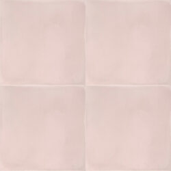 Lavender Blush encaustic tile features a soft and inviting blend of pale pink